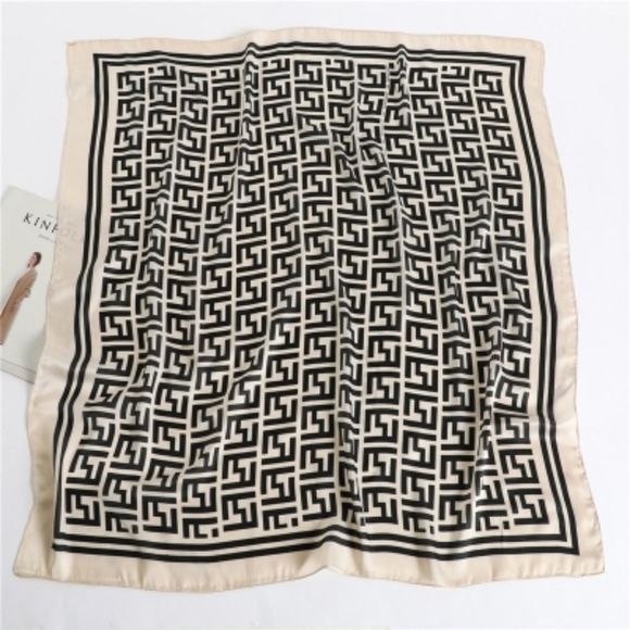 Women Satin Silk Square Scarf/Shawl - Picture 6 of 6